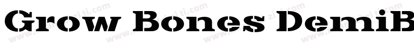 Grow Bones DemiBold字体转换